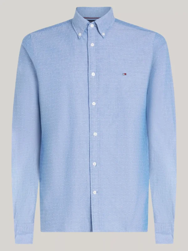 Tommy Hilfiger Slim Fit Oxford-Hemd mit Dobby-Effekt VIBRANT INDIGO Online