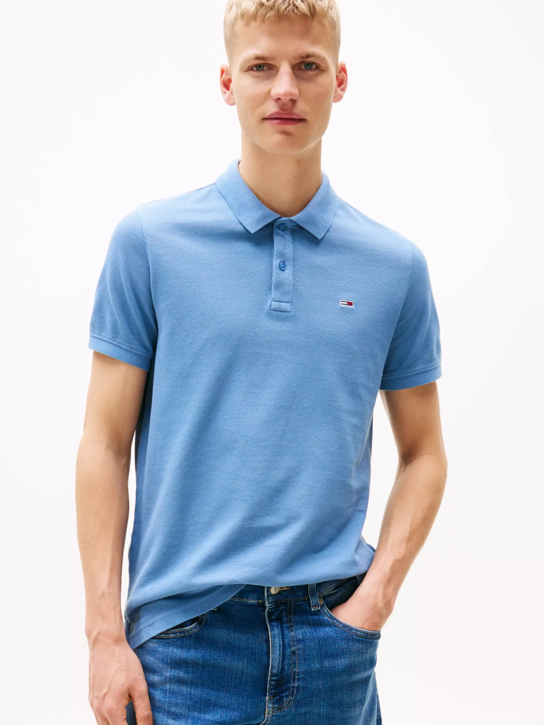 Tommy Hilfiger Slim Fit Poloshirt COLORADO BLUE Cheap
