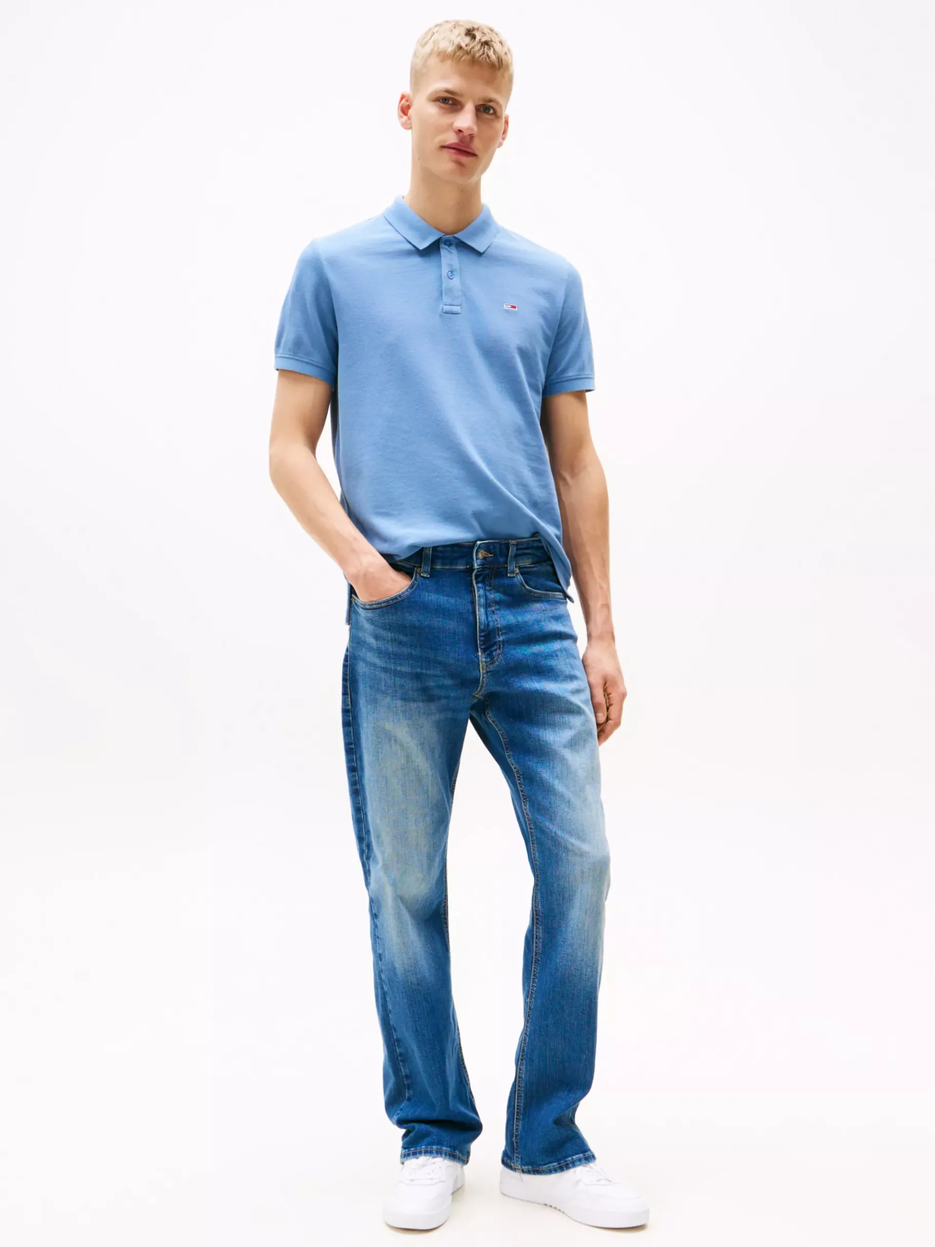 Tommy Hilfiger Slim Fit Poloshirt COLORADO BLUE Cheap