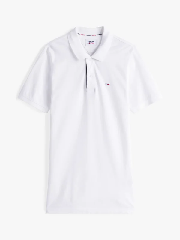 Tommy Hilfiger Slim Fit Poloshirt aus reiner reiner Baumwolle WHITE Sale