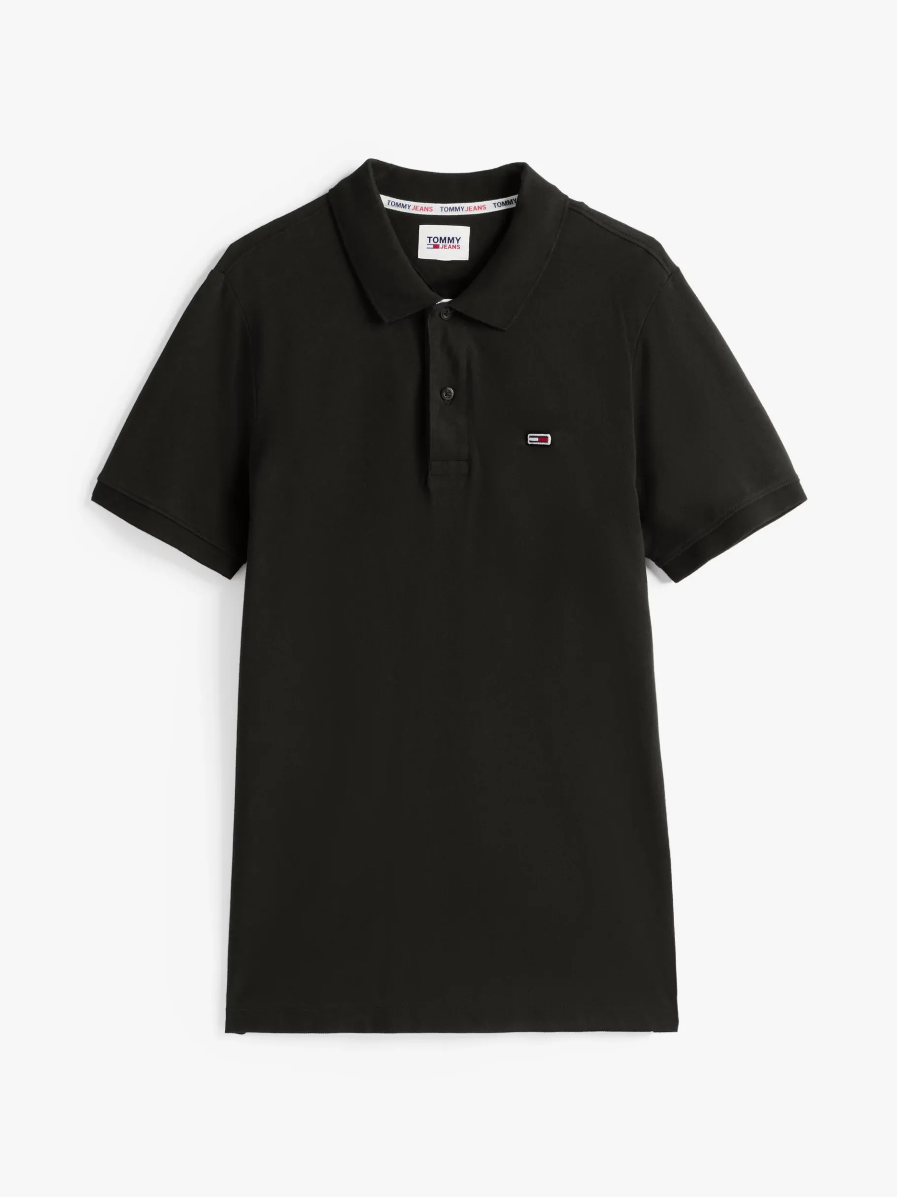 Tommy Hilfiger Slim Fit Poloshirt aus reiner reiner Baumwolle BLACK Best