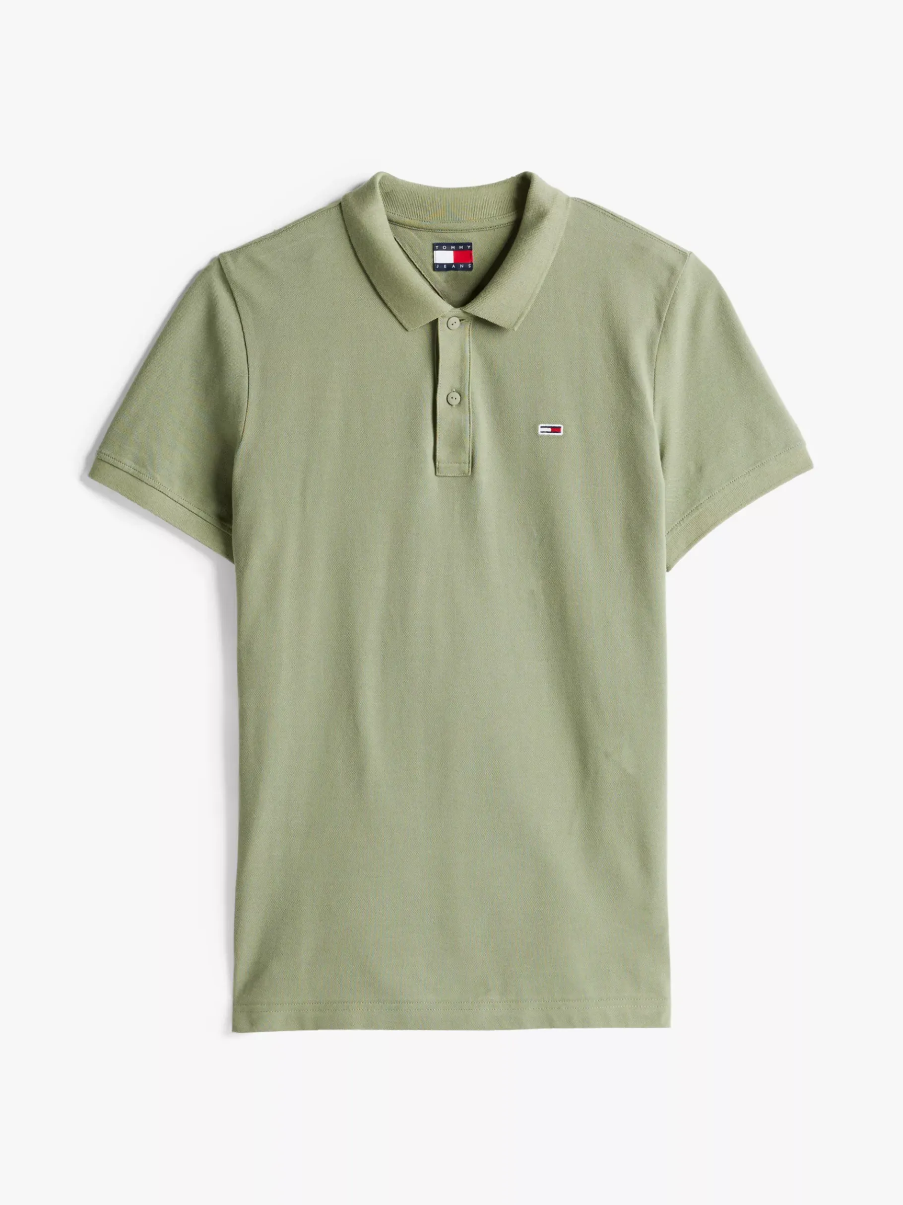 Tommy Hilfiger Slim Fit Poloshirt mit Flag-Patch ARUBA GREEN Discount