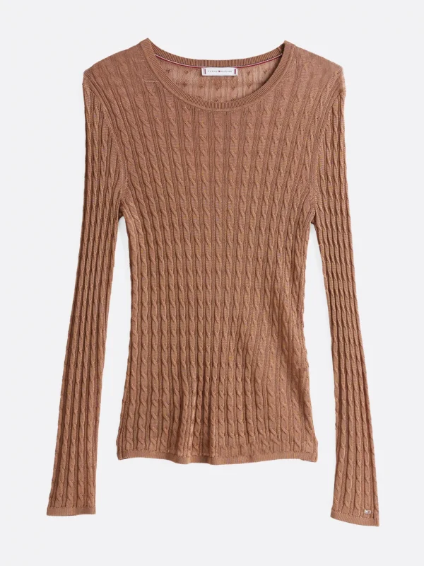 Tommy Hilfiger Slim Fit Pullover mit Zopfmuster SAFARI CANVAS Best