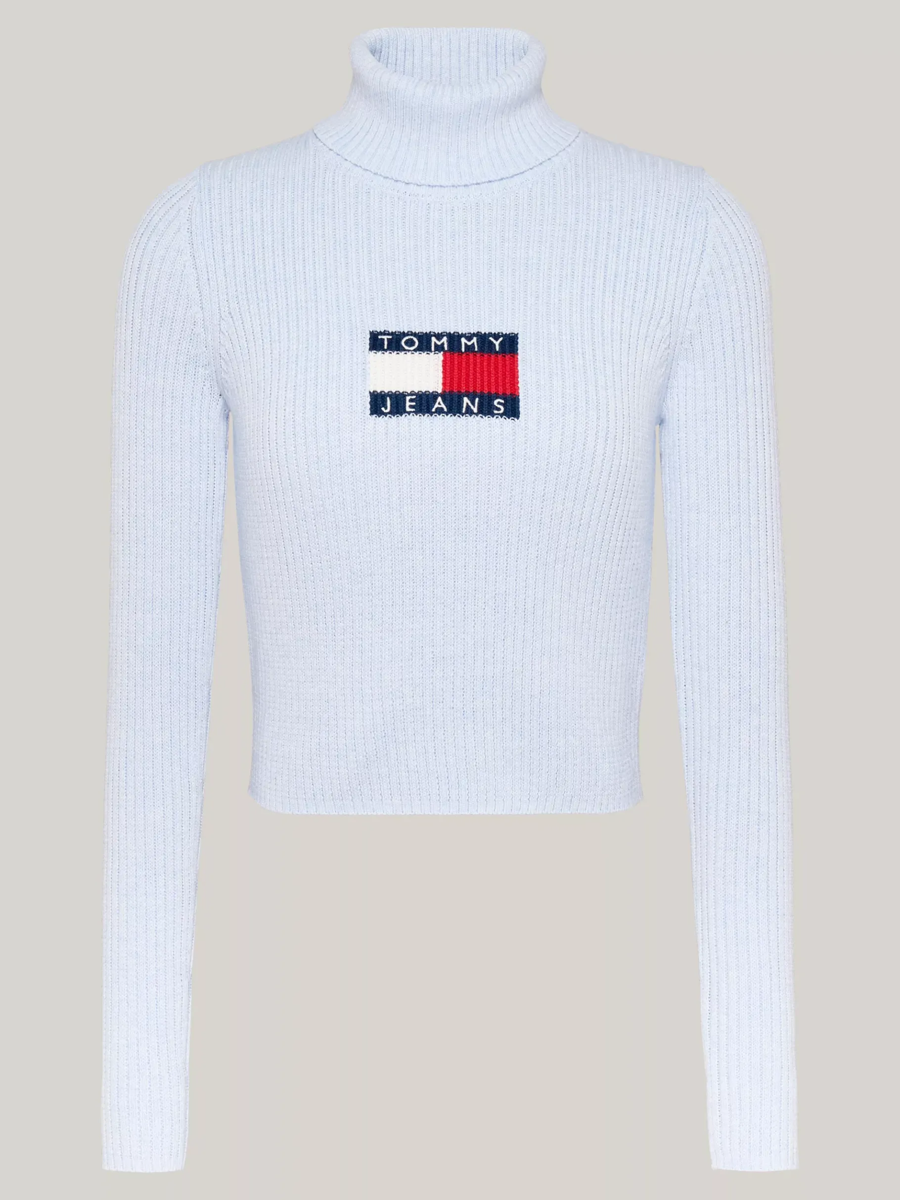 Tommy Hilfiger Slim Fit Rollkragenpullover mit Wolle VESSEL BLUE MELANGE New
