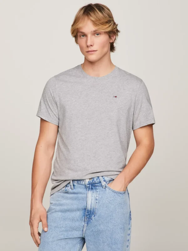 Tommy Hilfiger Slim Fit T-Shirt LT GREY HTR Sale