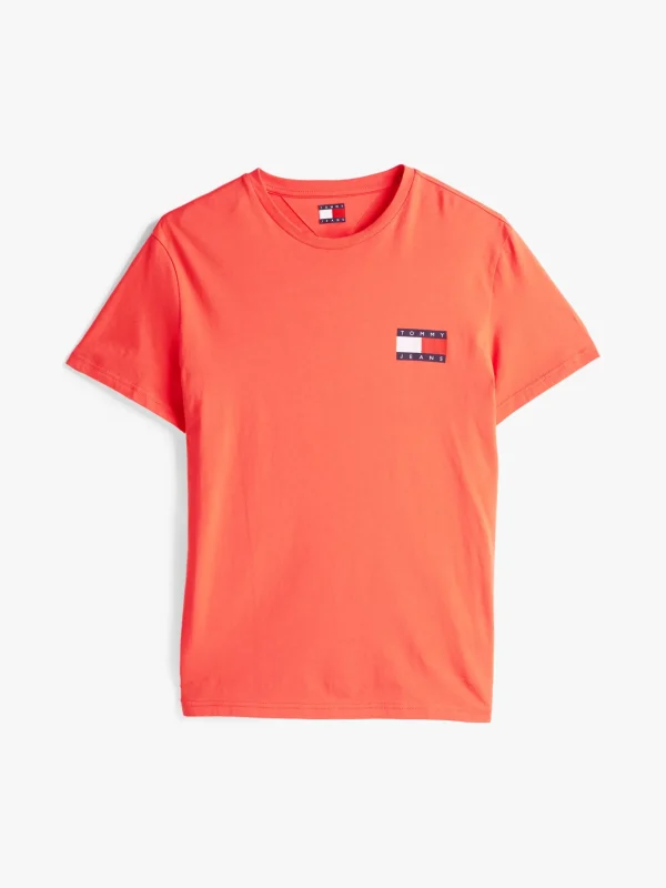 Tommy Hilfiger Slim Fit T-Shirt mit Logo BRIGHT VERMILLION Discount