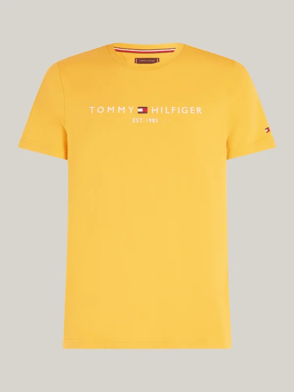 Tommy Hilfiger Slim Fit T-Shirt mit Logo-Stickerei CITY YELLOW Best Sale