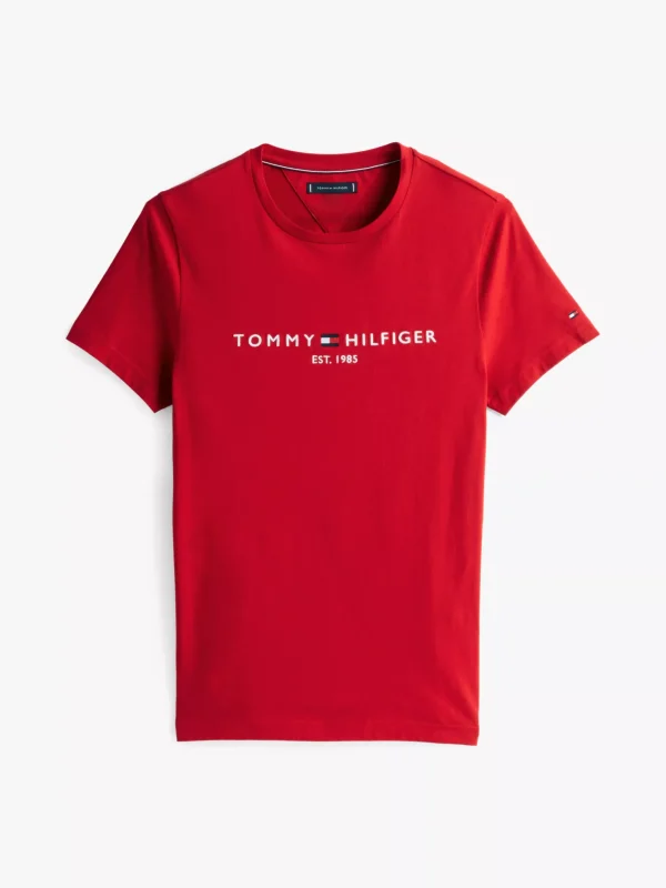 Tommy Hilfiger Slim Fit T-Shirt mit Logo-Stickerei MEDIUM RED Best