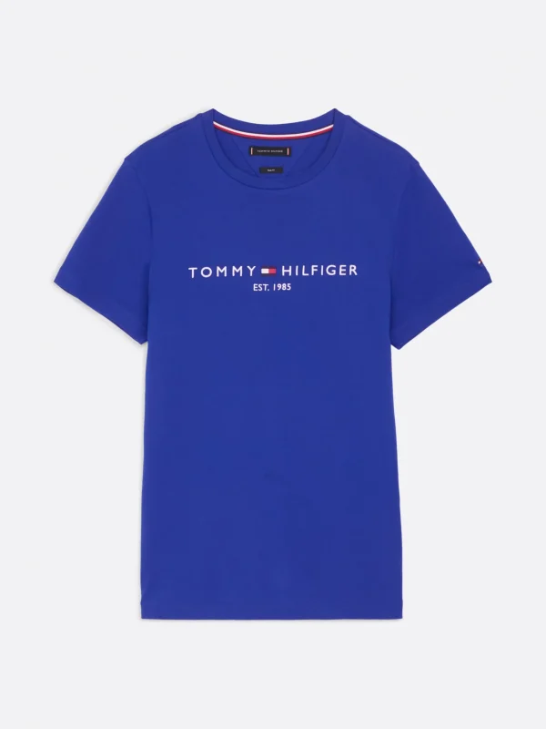 Tommy Hilfiger Slim Fit T-Shirt mit Logo-Stickerei WEDGE BLUE Flash Sale