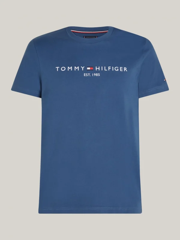 Tommy Hilfiger Slim Fit T-Shirt mit Logo-Stickerei AEGEAN SEA Outlet