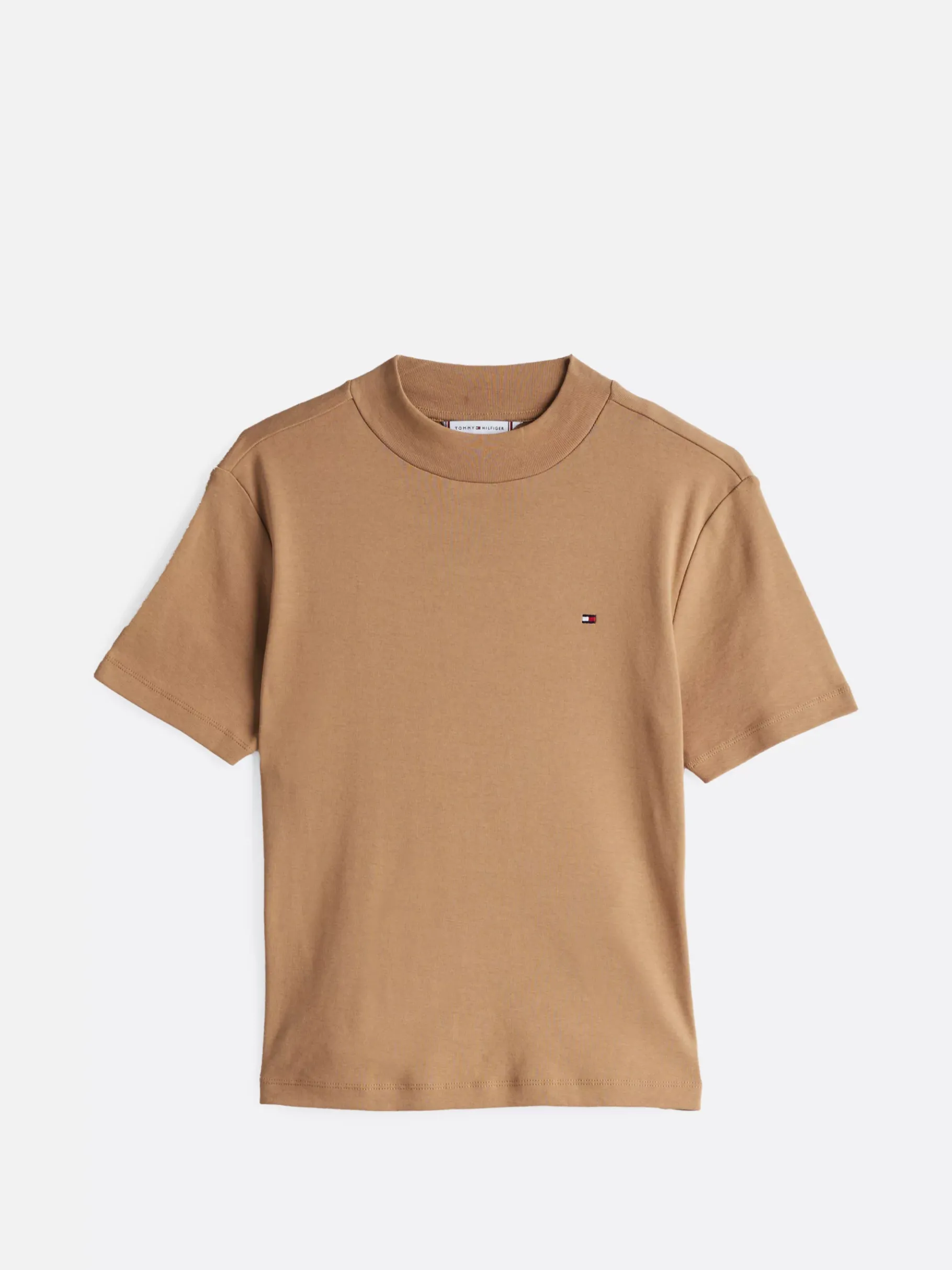 Tommy Hilfiger Slim Fit T-Shirt mit Mock-Rollkragen SAFARI CANVAS Flash Sale