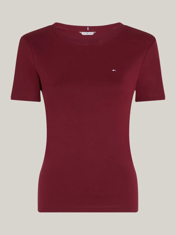 Tommy Hilfiger Slim Fit T-Shirt mit Rundhalsausschnitt DEEP ROUGE Cheap