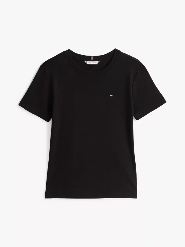 Tommy Hilfiger Slim Fit T-Shirt mit Rundhalsausschnitt BLACK Online