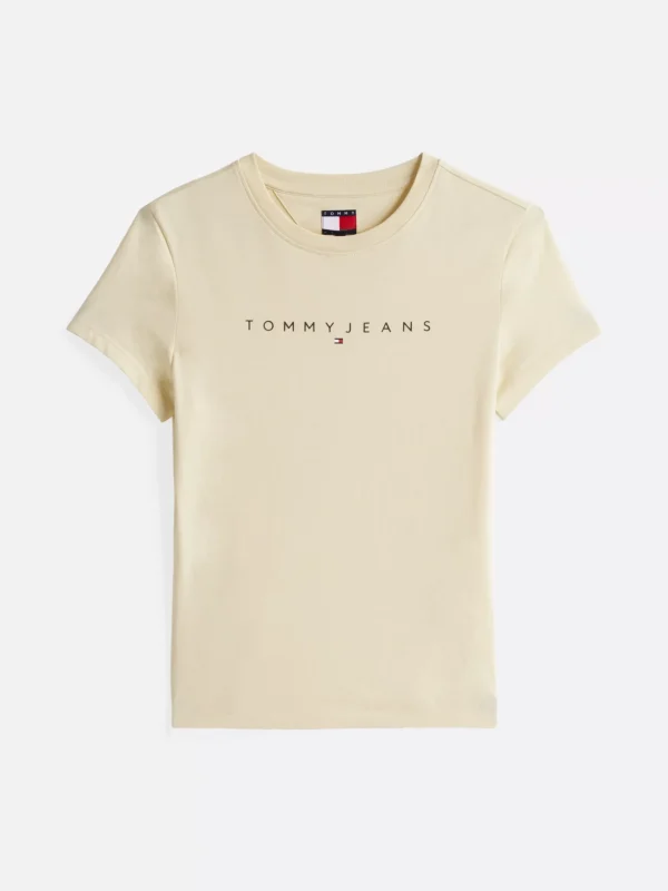 Tommy Hilfiger Slim Fit T-Shirt mit Rundhalsausschnitt CUSTARD CREAM Hot