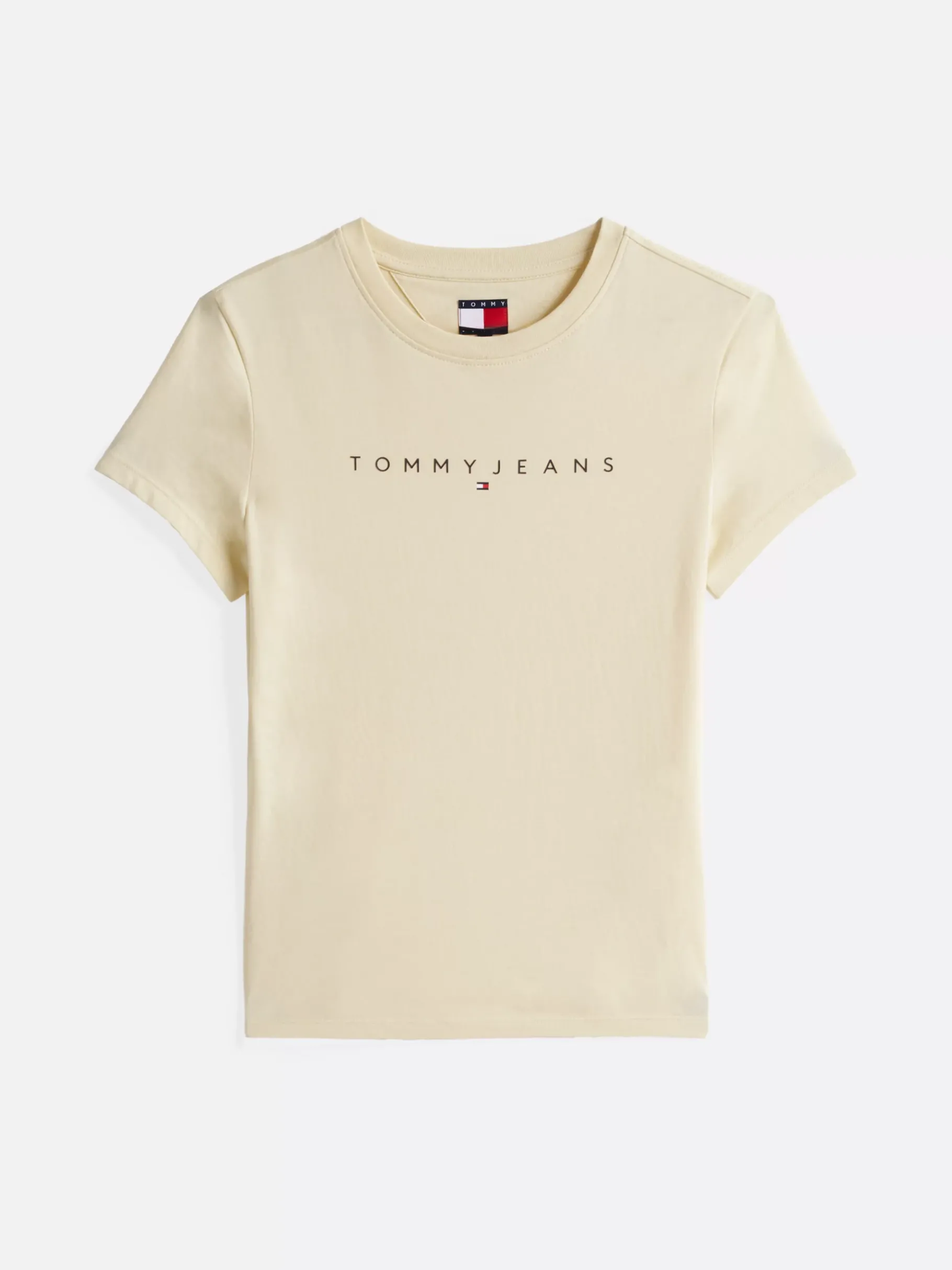 Tommy Hilfiger Slim Fit T-Shirt mit Rundhalsausschnitt CUSTARD CREAM Hot