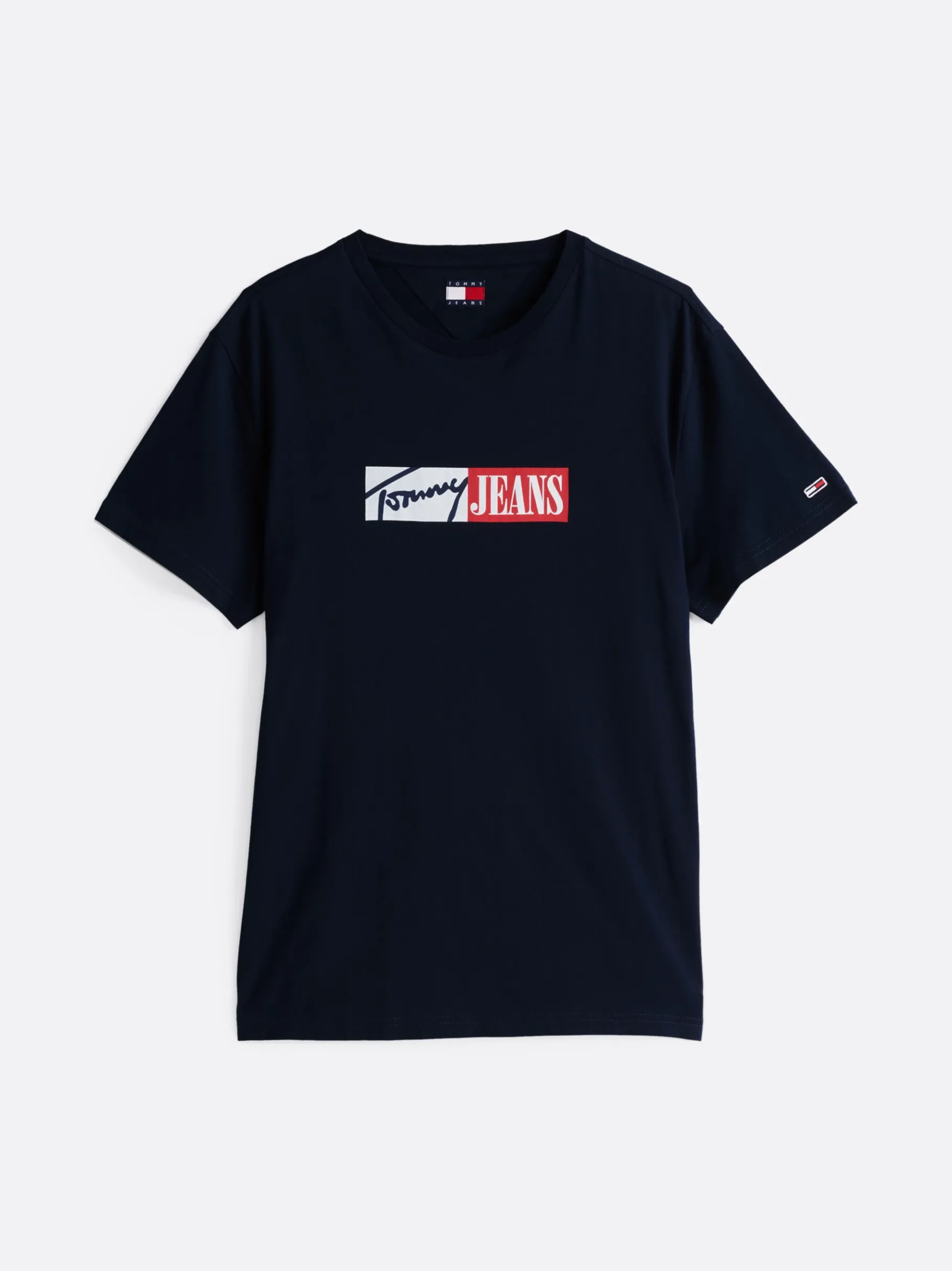 Tommy Hilfiger Slim Fit T-Shirt mit Signatur-Logo DARK NIGHT NAVY Cheap