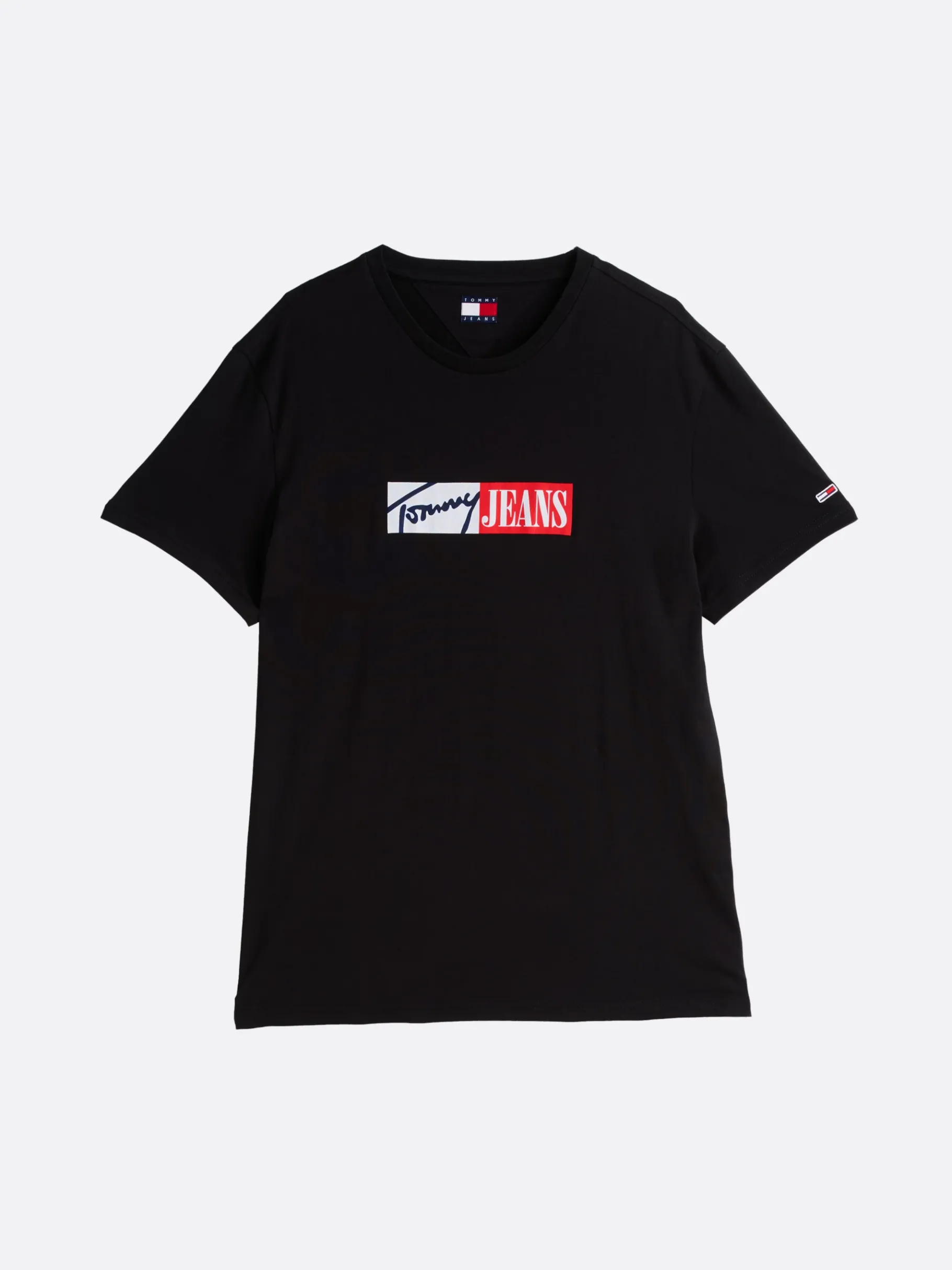 Tommy Hilfiger Slim Fit T-Shirt mit Signatur-Logo BLACK New