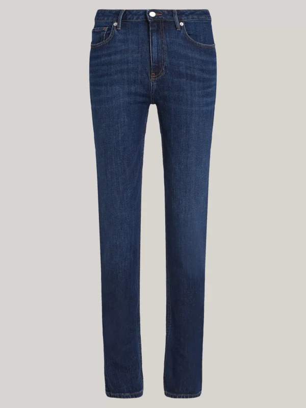 Tommy Hilfiger Slim Jeans im Zigaretten-Stil mit hohem Bund DARK BLUE Flash Sale