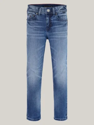 Tommy Hilfiger Slim Jeans mit Dark-Wash und Fade-Effekt MID BLUE Hot