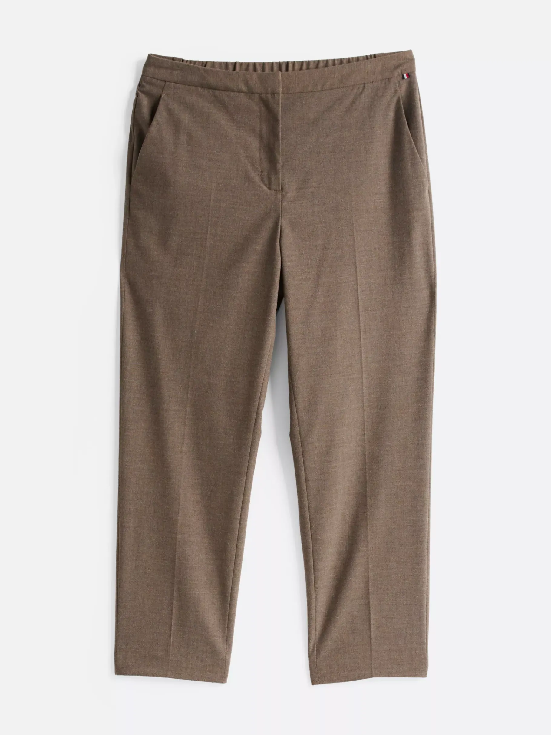 Tommy Hilfiger Slim Straight Leg Fit Chinos aus Flanell LEGACY BROWN HEATHER Clearance