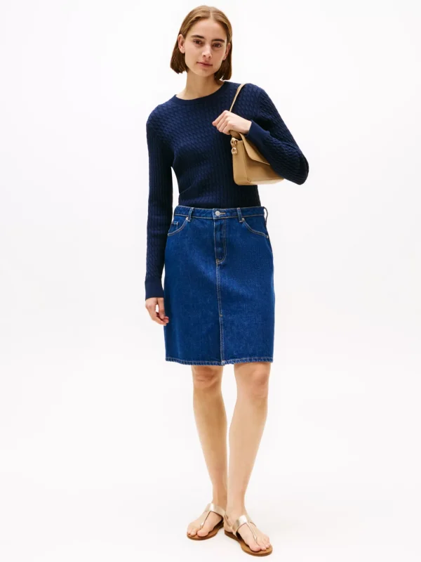 Tommy Hilfiger Slingback-Sandale aus Metallic-Leder GOLD Shop