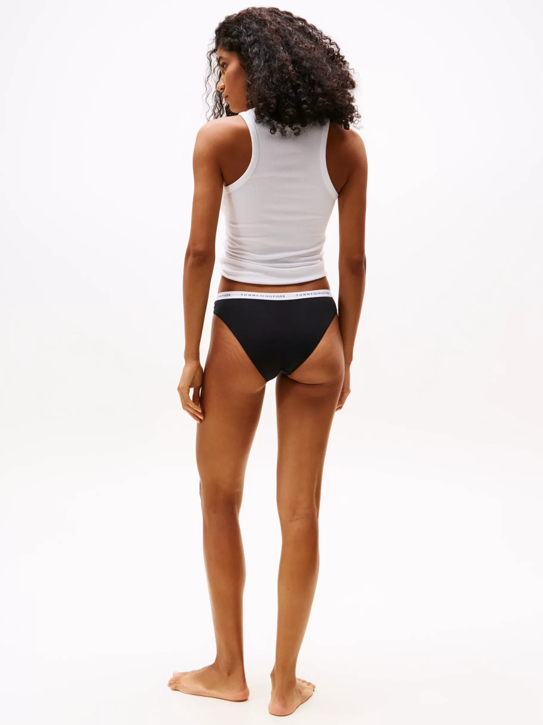 Tommy Hilfiger Slip mit Logomuster am Taillenbund BLACK Cheap