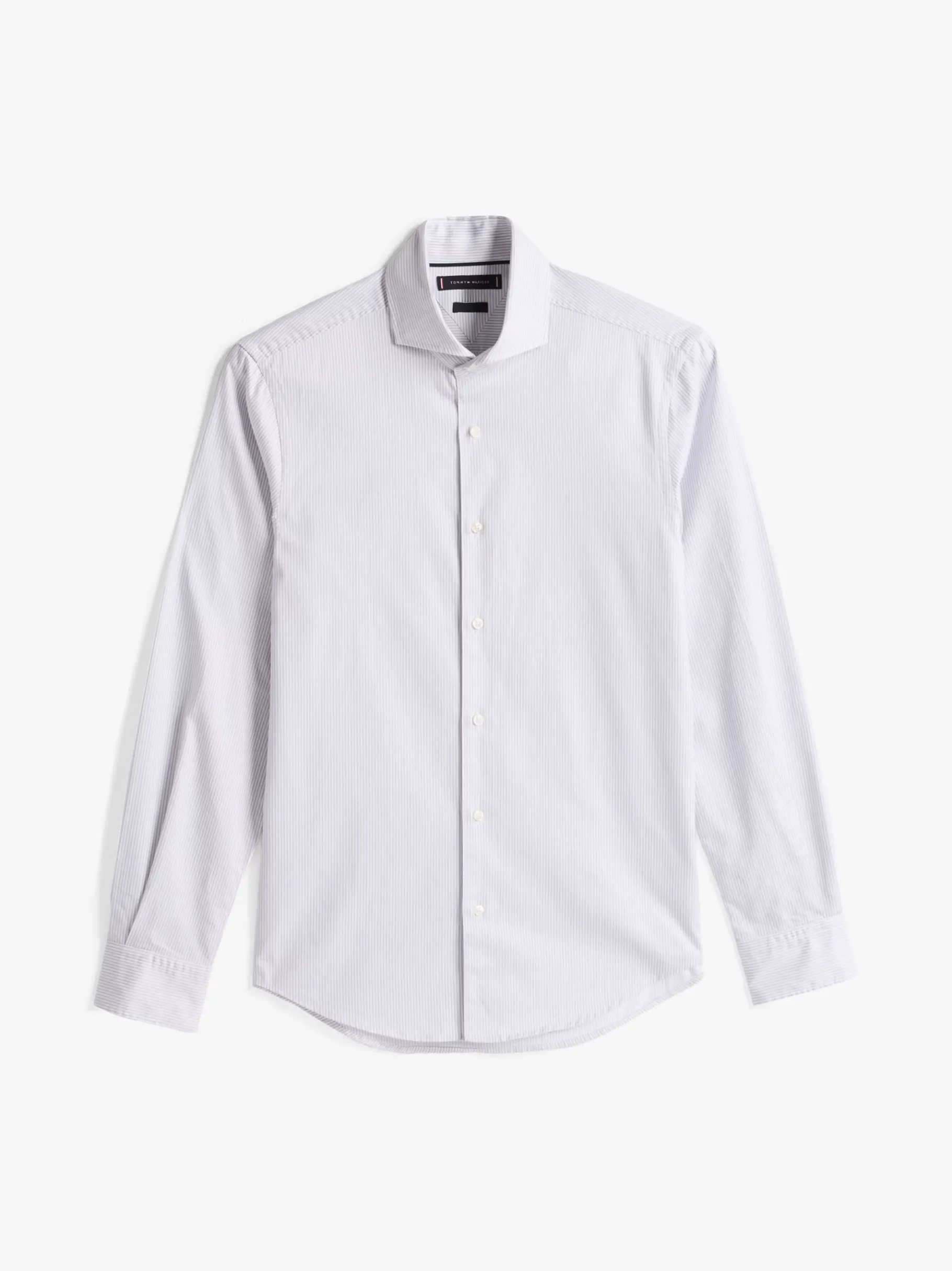 Tommy Hilfiger Smart Casual gestreiftes Slim Fit Hemd HORIZON GREY/OPTIC WHITE Sale