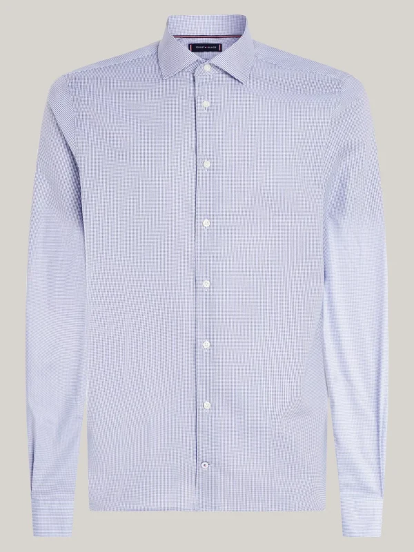 Tommy Hilfiger Smart Casual kariertes Slim Fit Hemd TURBINE GREY CHECK Clearance