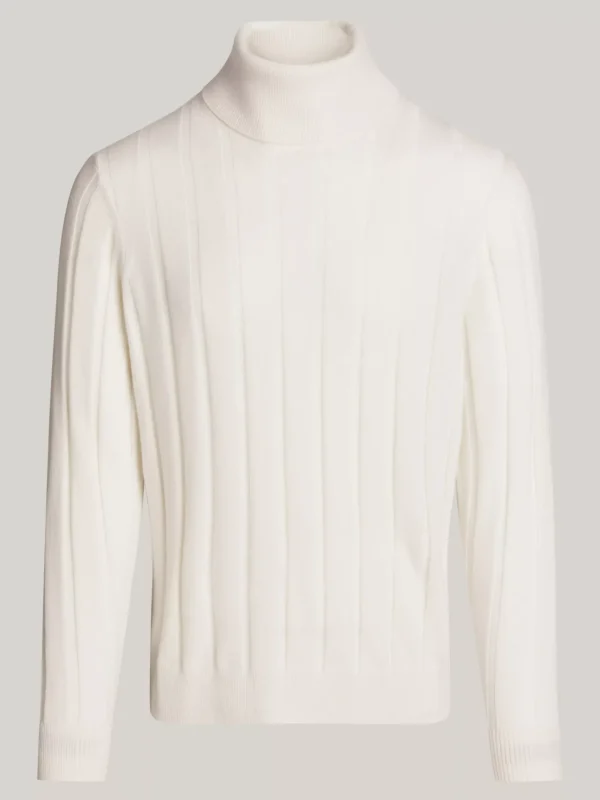 Tommy Hilfiger Smart Casual Kaschmir-Rollkragenpullover IVORY Sale