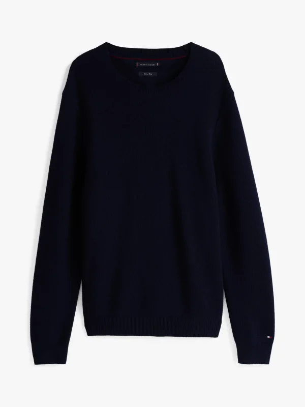 Tommy Hilfiger Smart Casual Pullover aus reiner Wolle DESERT SKY Hot