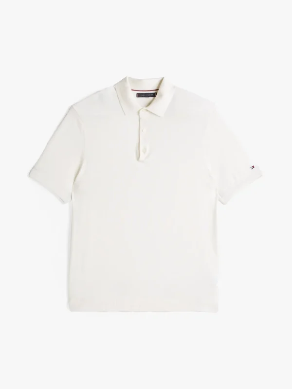 Tommy Hilfiger Smart Casual Regular Fit Poloshirt IVORY PETAL Flash Sale