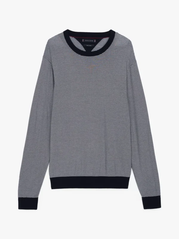 Tommy Hilfiger Smart Casual Rundhalspullover DESERT SKY/ IVORY Clearance