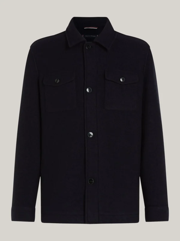 Tommy Hilfiger Smart Casual Shacket aus reiner Wolle DESERT SKY Hot