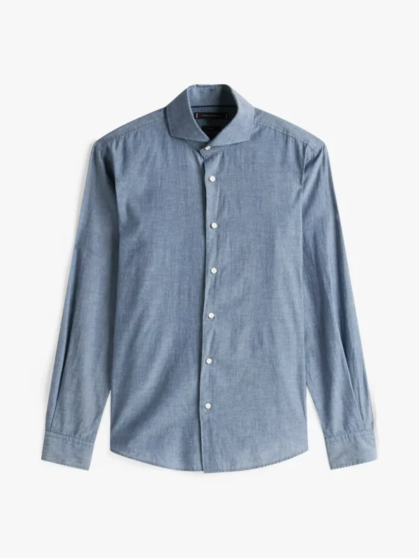 Tommy Hilfiger Smart Casual Slim Fit Chambray-Hemd INDIGO Best