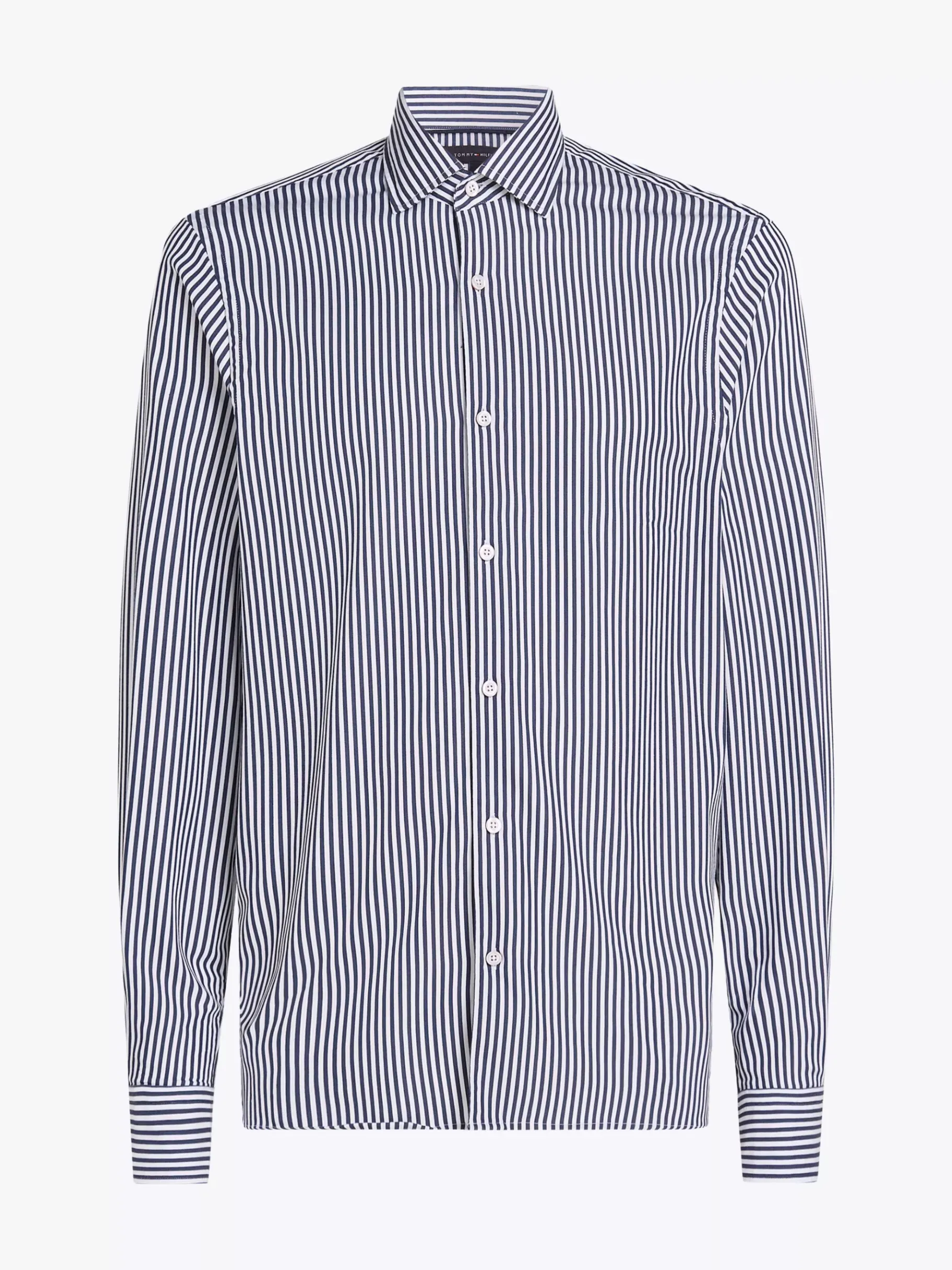 Tommy Hilfiger Smart Casual Slim Fit Popeline-Hemd MID BLUE / OPTIC WHITE Cheap