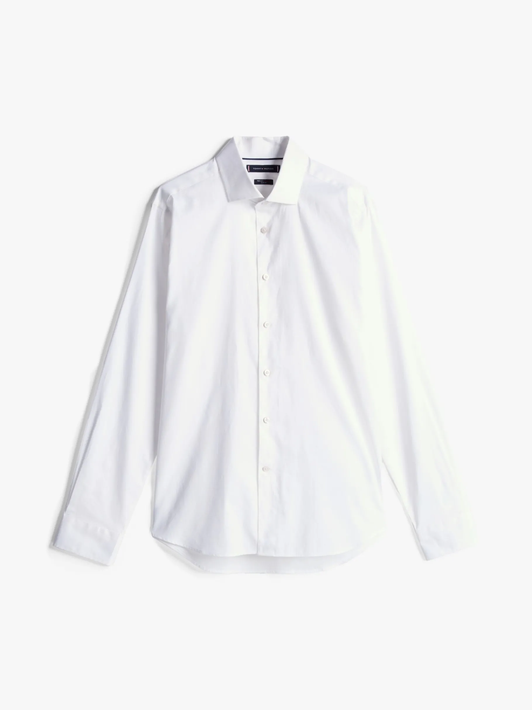 Tommy Hilfiger Smart Casual TH Flex Slim Fit Hemd OPTIC WHITE Flash Sale