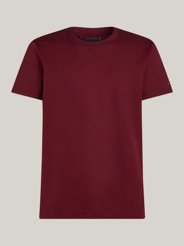 Tommy Hilfiger Smart Casual T-Shirt mit Rundhalsausschnitt DEEP ROUGE Online