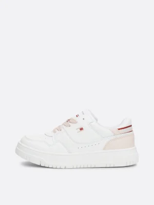 Tommy Hilfiger Sneaker mit Farbakzenten und Riffel-Sohle WHITE / PINK Shop