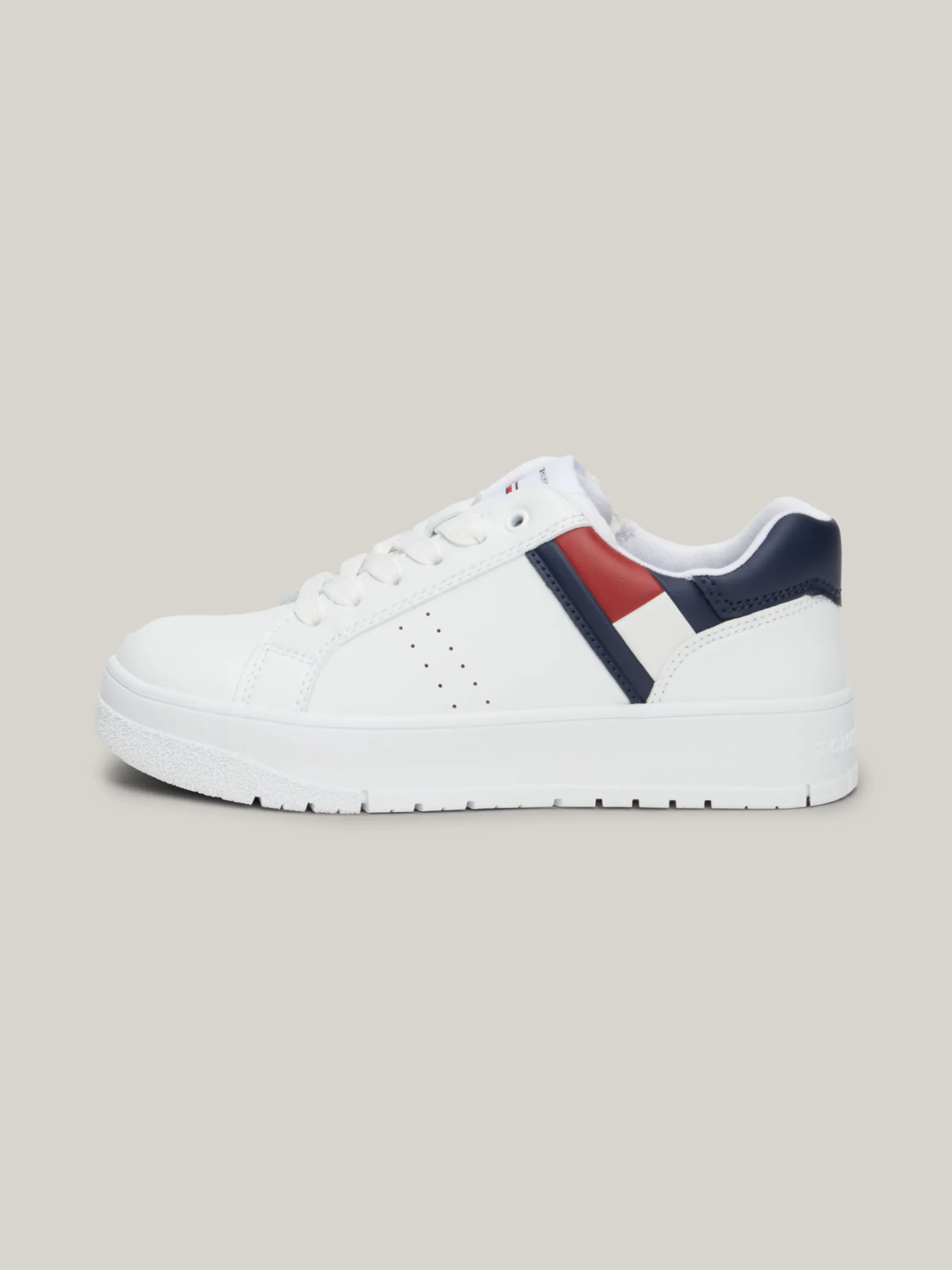 Tommy Hilfiger Sneaker mit klobiger Sohle und Flag WHITE New