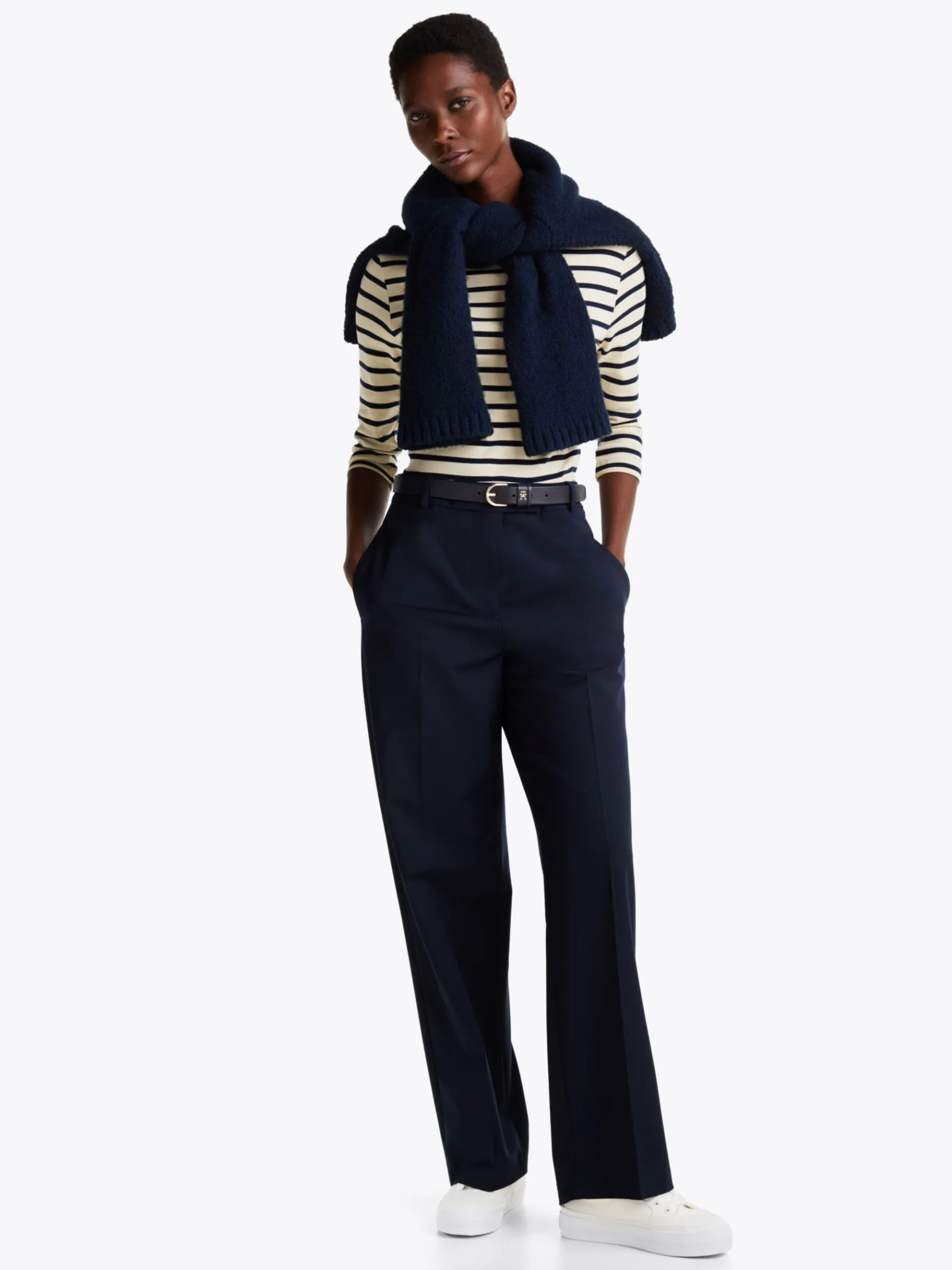 Tommy Hilfiger Sneaker mit Kontrast-Besatz ECRU Shop