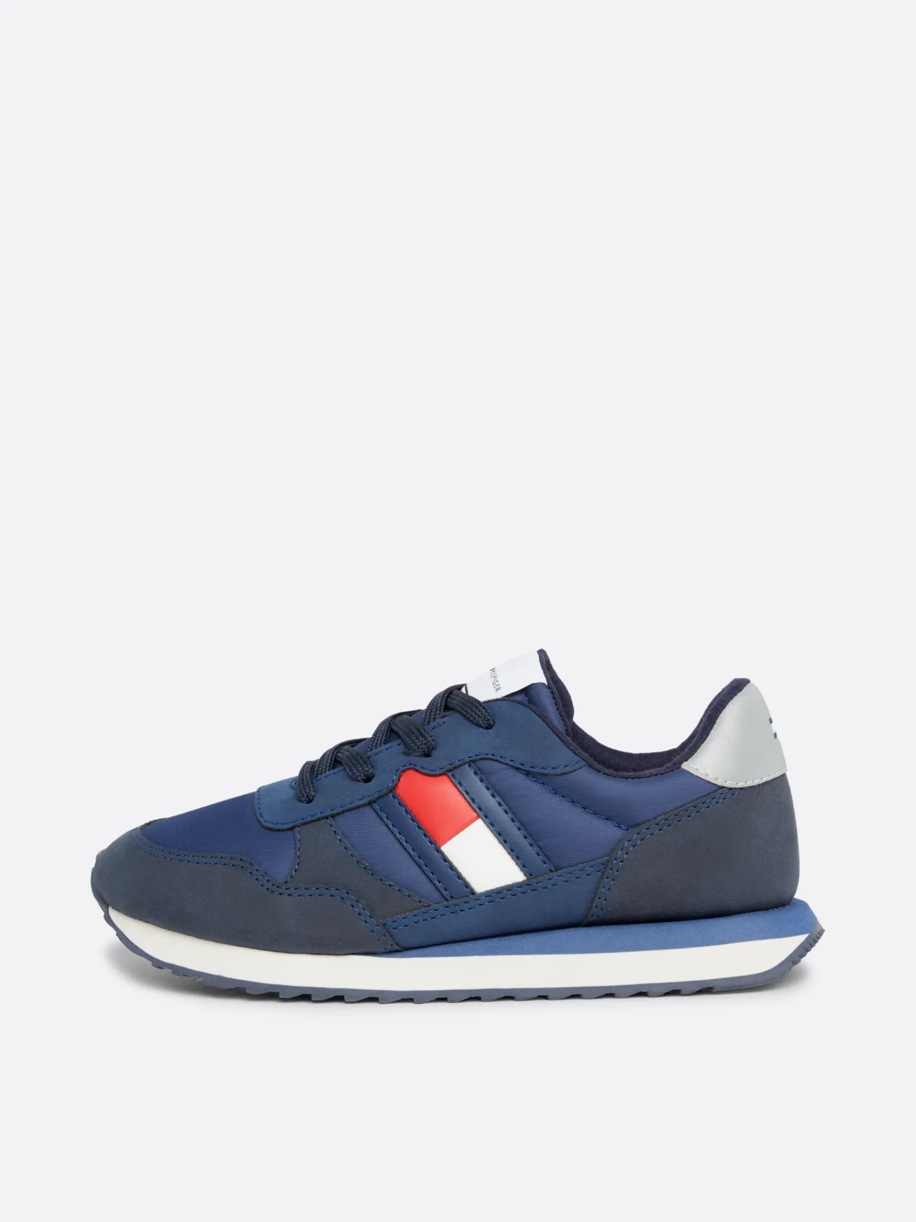 Tommy Hilfiger Sneaker mit Kontrast-Struktur und Flag BLUE New