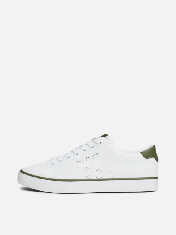 Tommy Hilfiger Sneaker mit Lüftungsdetail und Logo WHITE Cheap