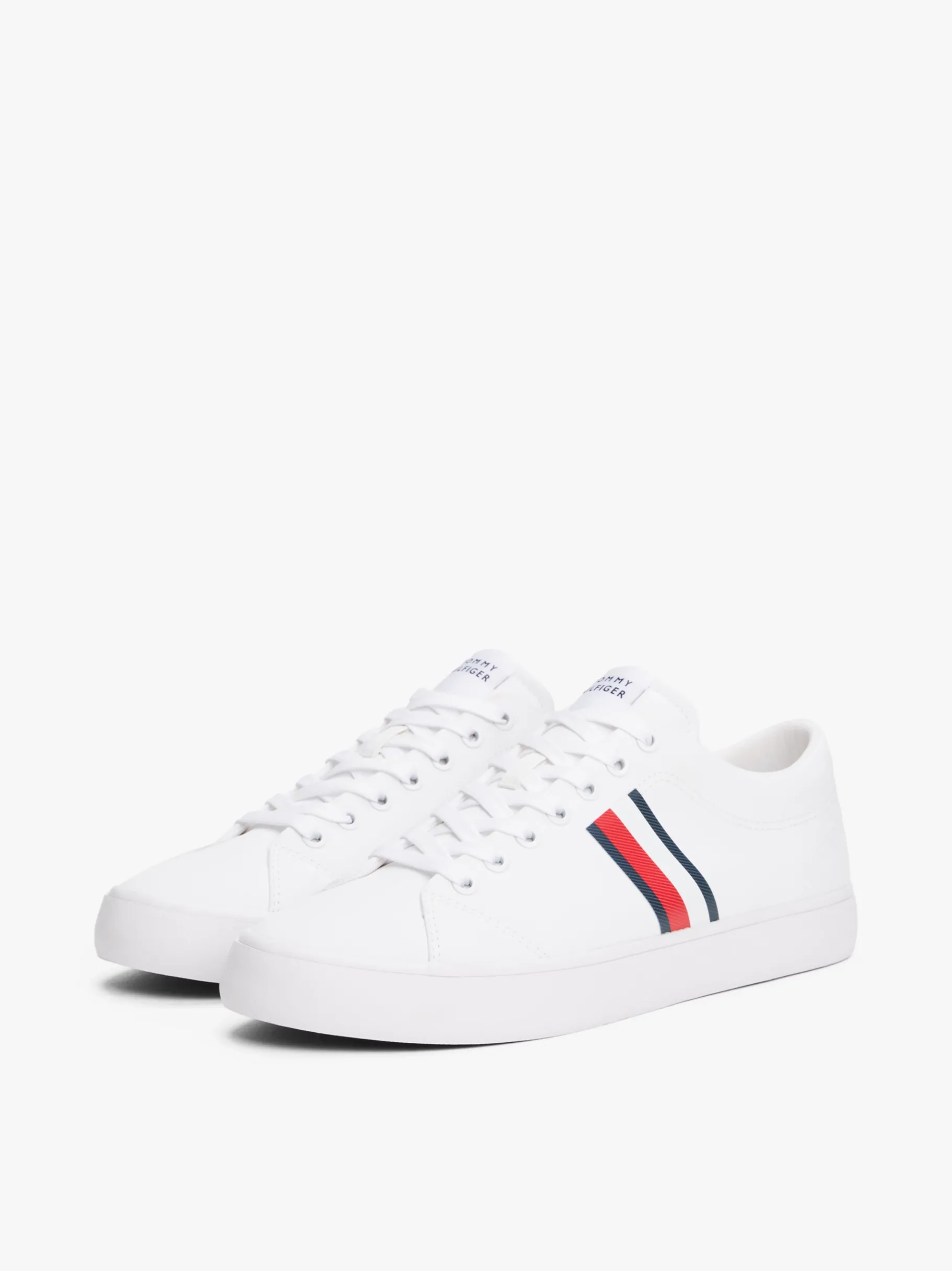 Tommy Hilfiger Sneaker mit Logo-Tape WHITE Discount