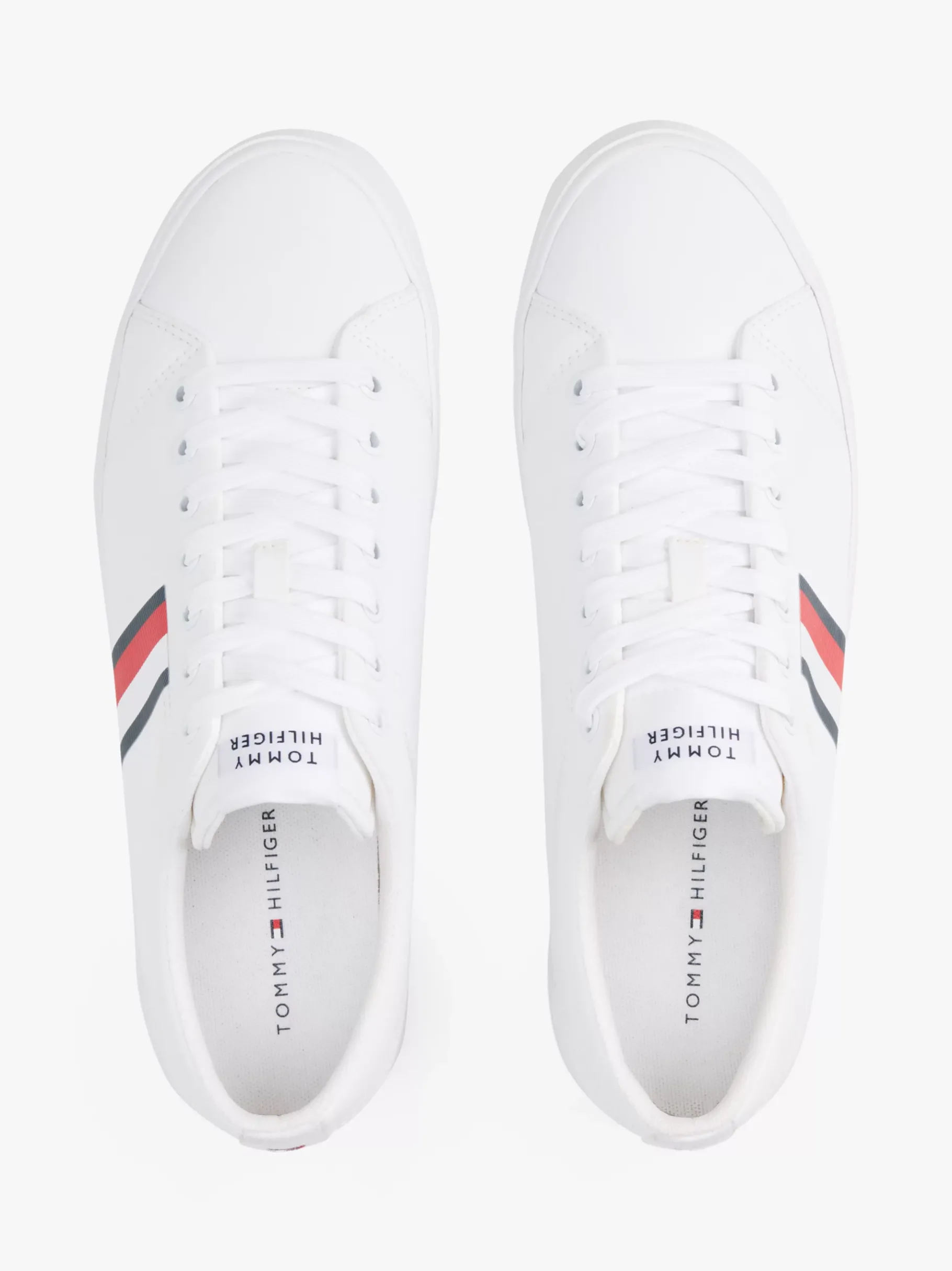 Tommy Hilfiger Sneaker mit Logo-Tape WHITE Discount
