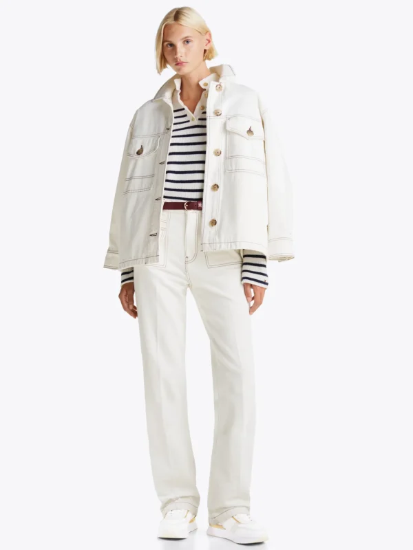 Tommy Hilfiger Sneaker mit TH-Monogramm und Metallic-Details WHITE/IVORY PETAL Outlet