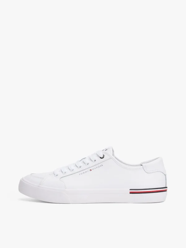 Tommy Hilfiger Sneaker mit tiefgeprägtem Logo WHITE Cheap