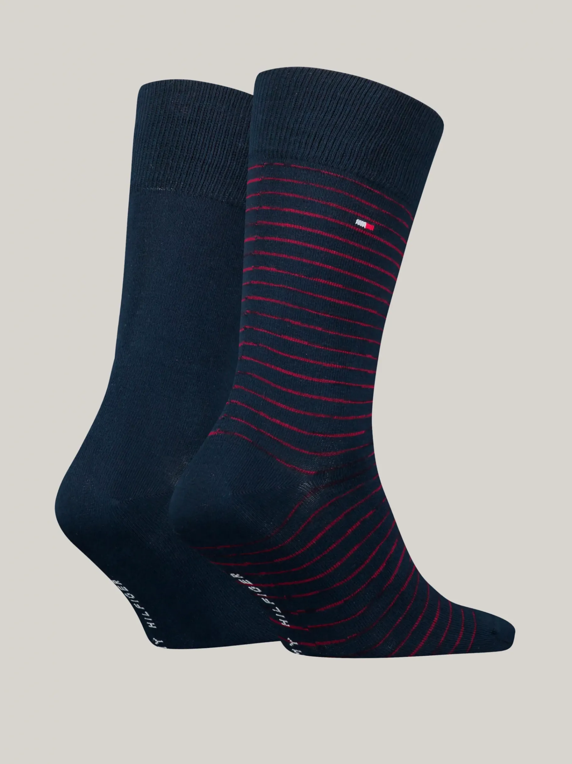 Tommy Hilfiger Socken mit Mikrostreifen NAVY / RED Cheap
