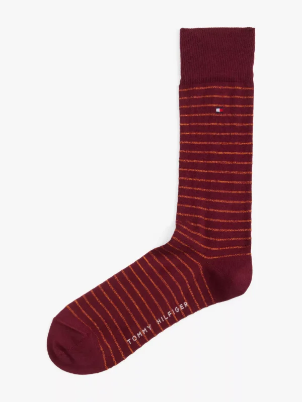 Tommy Hilfiger Socken mit Mikrostreifen DEEP ROUGE Shop
