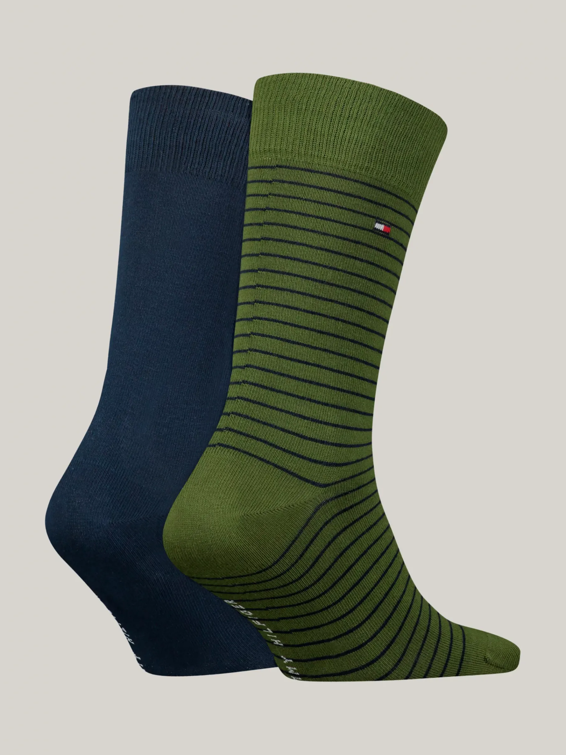 Tommy Hilfiger Socken mit Mikrostreifen ARMY GREEN Best