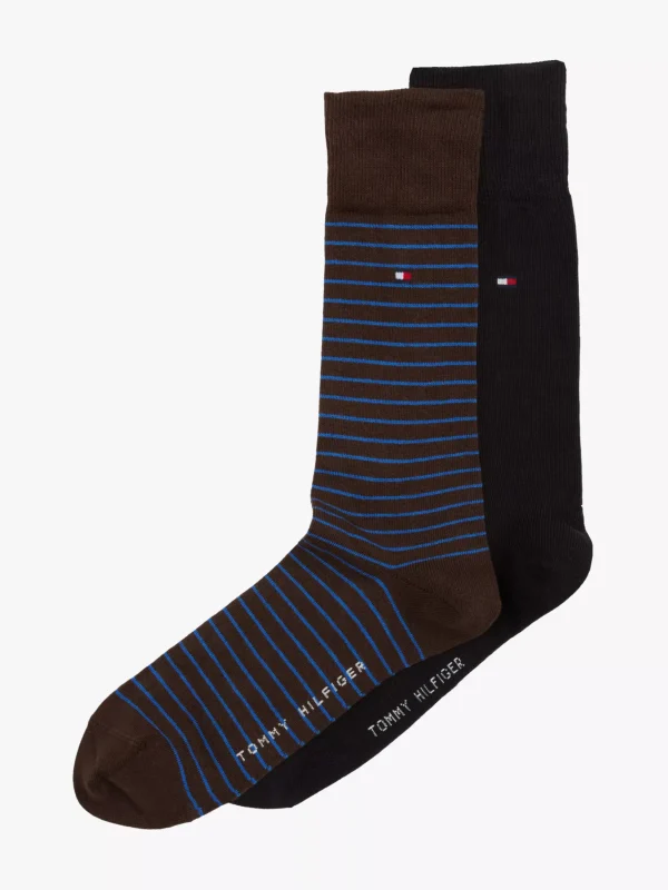 Tommy Hilfiger Socken mit Mikrostreifen COFFEE BROWN Online